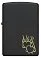 Зажигалка ZIPPO Fire Heart с покрытием Black Matte, латунь/сталь, черная, матовая, 38x13x57 мм small_img_2