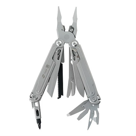 Мультитул Stinger, 113 х 22 мм, 21 функция, сталь, серебристый, в картонной коробке, в комплекте нейлоновый чехол
