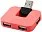 USB Hub Gaia на 4 порта, розовый_РОЗОВЫЙ