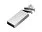 Флешка 32 ГБ USB 3.0 Адорн_СЕРЕБРИСТЫЙ