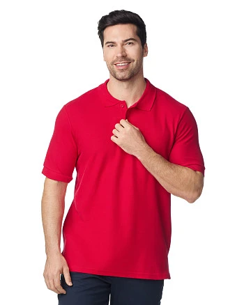 Футболка поло PREMIUM COTTON ADULT DOUBLE PIQUE, КРАСНЫЙ S