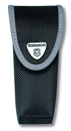 Чехол на ремень VICTORINOX для ножей 111 мм 2-4 уровня, с отделением под фонарь, нейлоновый, чёрный
