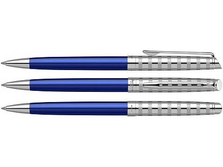 Шариковая ручка Waterman Hemisphere French riviera Deluxe BLU LOUNGE в подарочной коробке