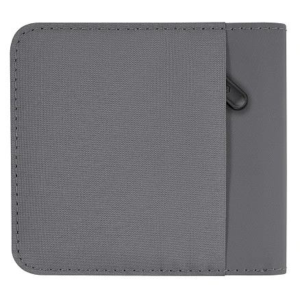 Бумажник VICTORINOX Travel Essentials Bi-Fold Wallet, с защитой от сканирования RFID, серый, полиэстер, 11x2x10 см