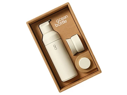 Подарочный набор Ocean Bottle 3-в-1 объемом 500 мл - Sandstone