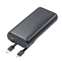 Внешний аккумулятор Goliath с быстрой зарядкой (до 22,5W), 20000 mAh, черный