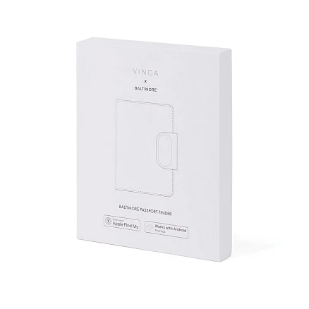 Обложка на паспорт VINGA Baltimore RCS с Bluetooth-трекером Dual