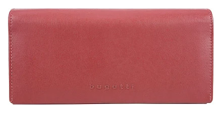 Кошелёк BUGATTI Vertice, красный, натуральная воловья кожа, 19,2х3х9,3 см