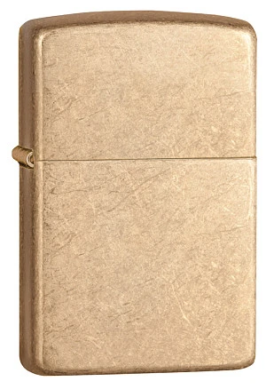 Зажигалка ZIPPO Armor™с покрытием Tumbled Brass, латунь/сталь, золотистая, матовая, 38x13x57 мм