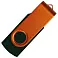 Флеш накопитель USB 2.0 Twister Сolor Mix 16GB, пластик Софт Тач/металл, черный/оранжевый small_img_2