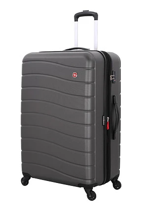 Чемодан SWISSGEAR ALVERSTONE, серый, AБC-пластик, 51,5 x 31 x 77 см, 96 л