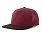 Бейсболка BANK FIVE-S, 5 клиньев, пластиковая застёжка_БОРДОВЫЙ, ЧЕРНЫЙ