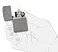Зажигалка ZIPPO Classic с покрытием ™Plate, латунь/сталь, серебристая, матовая, 38x13x57 мм small_img_2