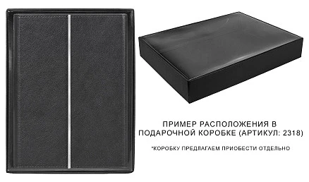 Ежедневник в суперобложке Country Galaxy Mocco A5+, черный, недатированный, в твердой обложке