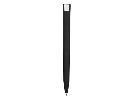 Ручка пластиковая soft-touch шариковая Zorro, черный/белый