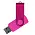 Флеш накопитель USB 2.0 Twister Assembly 16GB, пластик Софт Тач/металл, розовый/розовый_розовый