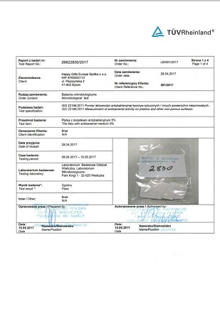 Ручка шариковая FORTE SAFETOUCH, белый, антибактериальный пластик