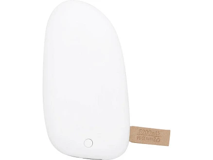 Внешний аккумулятор в форме камня Stone, 5200 mAh, белый (Р)