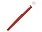 Ручка металлическая роллер Brush R GUM soft-touch с зеркальной гравировкой, красный_КРАСНЫЙ