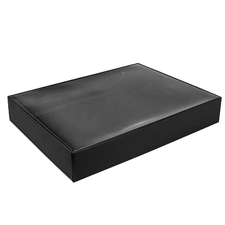 Ежедневник Flexy Foggia Squire B5, черный, недатированный, в гибкой обложке в подарочной коробке