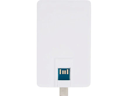 Duo Slim USB-накопитель емкостью 64ГБ и разъемами Type-C и USB-A 3.0, белый