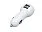 Автомобильная зарядка CC-01, 2 USB порта, белый цвет._БЕЛЫЙ