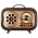 Ретро радио в стиле радиолы, диапазон частот  AM FM SW, USB, Bluetooth, Heritage Memories, со светодиодной подсветкой, цвет светло-коричневый_светло-коричневый