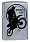 Зажигалка ZIPPO с покрытием Street Chrome, латунь/сталь, серебристая, матовая, 38x13x57 мм_СЕРЕБРИСТЫЙ