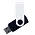 Флеш накопитель USB 2.0 Twister Сolor Mix 16GB, пластик Софт Тач/металл, черный/белый_черный 7