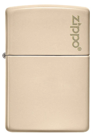 Зажигалка ZIPPO Classic с покрытием Flat Sand, латунь/сталь, бежевая, глянцевая, 38x13x57 мм