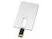 Флеш-карта USB 2.0 16 Gb в виде металлической карты Card Metal, серебристый small_img_2
