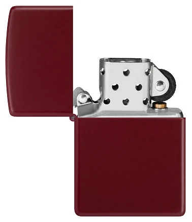 Зажигалка ZIPPO Classic с покрытием Merlot, латунь/сталь, бордовая, глянцевая, 38x13x57 мм