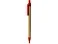 Ручка шариковая ALDER из переработанного картона, натуральный/красный small_img_2