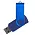 Флеш накопитель USB 2.0 Twister Сolor Mix 16GB, пластик Софт Тач/металл, темно-синий/синий_темно-синий 9