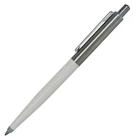 Ручка шариковая, металлическая/пластиковая, белая/серебристая, Best Point Metal Requis