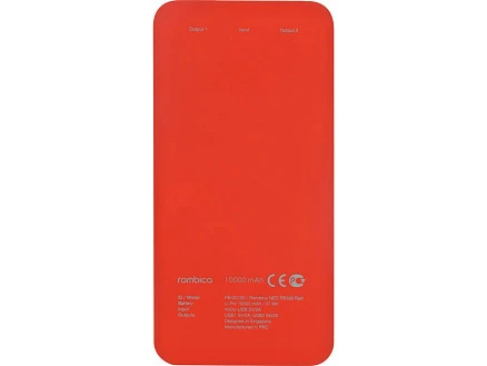 Внешний аккумулятор Rombica NEO PB100 Red, красный (Р)
