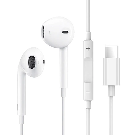 Стереогарнитура Stereo Air Type-C, белый, Deppa