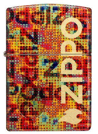 Зажигалка ZIPPO Pixel Fusion с покрытием 540 Tumbled Brass, латунь/сталь, разно