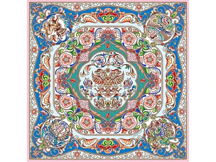 Платок Шедевры русских эмальеров