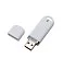 Флеш накопитель USB 2.0 Memo 16GB, пластик Софт Тач, белый/белый small_img_2