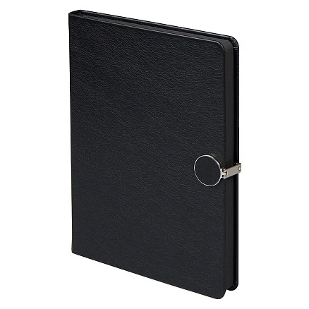 Ежедневник Alfa Omega Mocca Business Edition B5, в твердой обложке, с магнитной застежкой, черный, в подарочной коробке