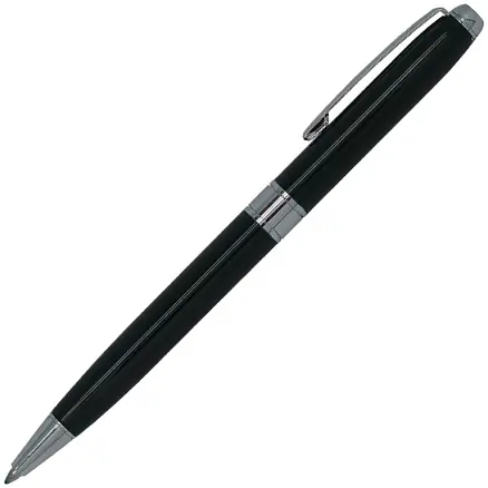 Ручка шариковая Grand Gamma, металлическая, черная/серебристая