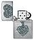 Зажигалка ZIPPO Rooted in Love Design с покрытием Brushed Chrome, латунь/сталь, серебристая, 38x13x57 мм small_img_4
