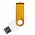 Флеш накопитель USB 2.0 Twister Сolor Mix 16GB, пластик Софт Тач/металл, белый/желтый_белый 2