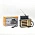 Ретро радио Heritage Melody,  Bluetooth, AM/FM/SW, LED-подсветкой, USB, TF и MP3-плеером, цвет светло-коричневый_светло-коричневый