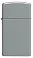 Зажигалка ZIPPO Slim® с покрытием Flat Grey, латунь/сталь, серая, глянцевая, 29x10x60 мм small_img_2
