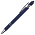 Ручка шариковая, Star Soft Touch Shiny Silver Requis, темно-синяя_темно-синий
