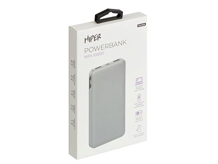Портативный внешний аккумулятор MFX 10000 Silver (Р)