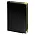 Ежедневник полудатированный Classic Pristine Gold А5, черный с золотом, с металлическими уголками, в твердой обложке с поролоном_черный/золото