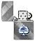 Зажигалка ZIPPO Gleaming Spade Design с покрытием Diagonal Weave, латунь/сталь, серебристая, матовая, 38x13x57 мм small_img_4